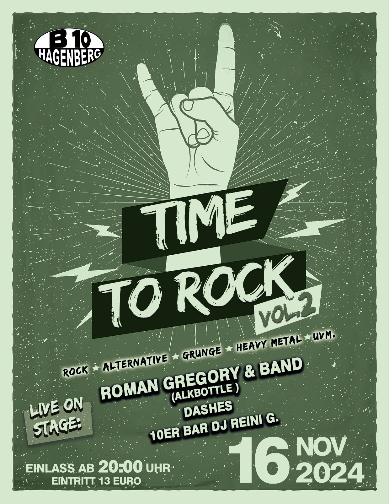 Time 2 Rock, B10 Hagenberg, Alkbottle, Roman Gregory, Band, Live Musik, Dashes, LIVE